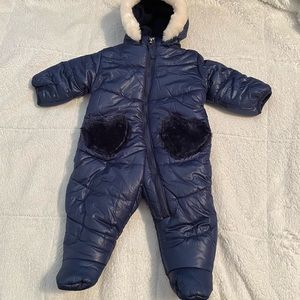 Jessica Simpson Footed Infant Snowsuit